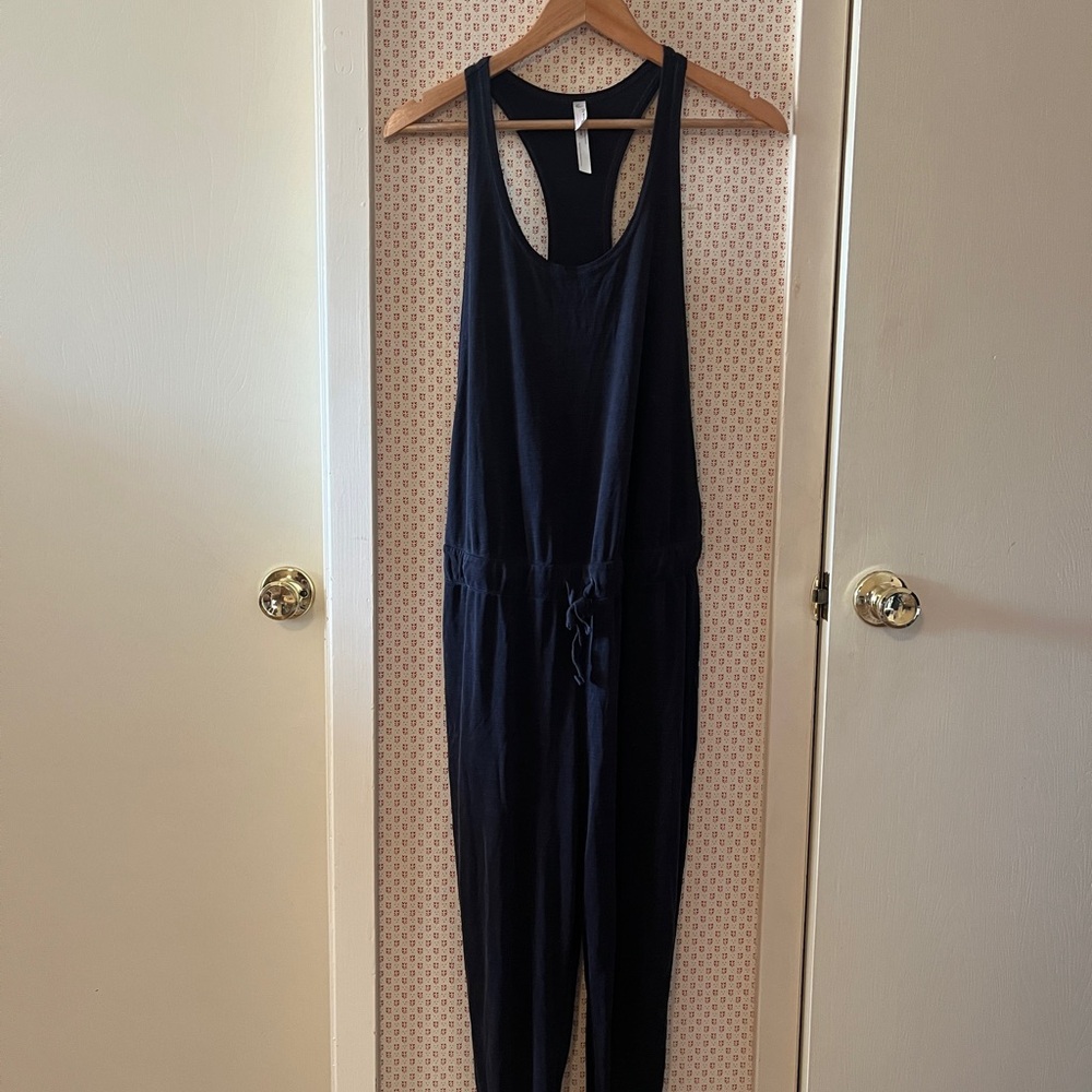 Free People Black Sleeveless Jumpsuit XS